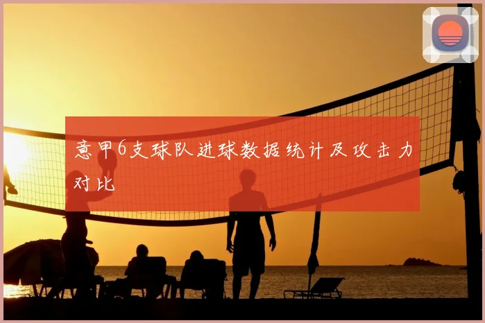 意甲6支球队进球数据统计及攻击力对比